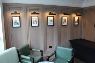 49-Stained Oak Veneered Wall Panelling