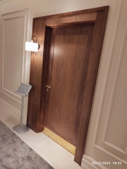39- Conference room door Walnut Fire Door