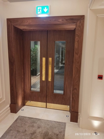 Walnut Fire Door